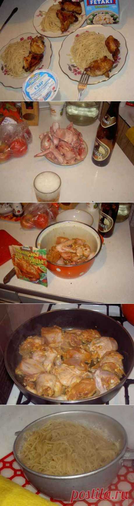 Макароны с курицей - пошаговый рецепт с фото