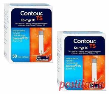 Тест-полоски Контур ТС (Contour TS) - 2 упаковки №25 — купить в интернет-магазине по низкой цене на Яндекс Маркете