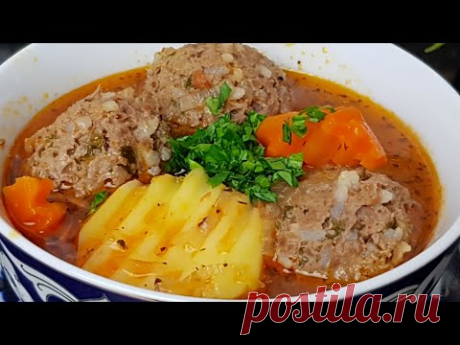 Такой Вкусный Суп с ТЕФТЕЛЯМИ Покорил Миллион сердец🔥Киймали шурва/ Шурпа с тефтелями ‼
