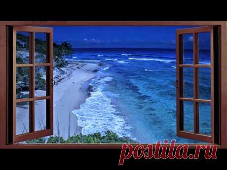 Sleep With Window Open to The Ocean - Deep Sleeping With Relaxing Ocean Sounds