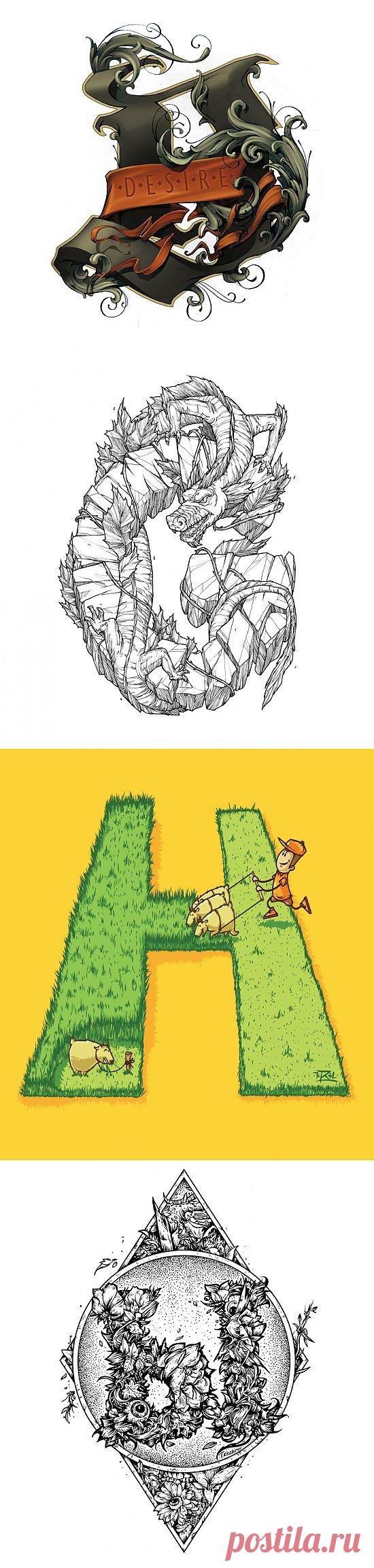 Буквы на футболках