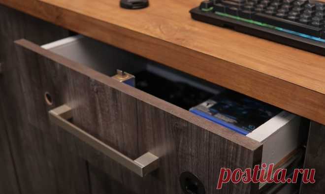 Выдвижной ящик в шкафу с доступом по отпечатку Привет самоделкины! Так вот в данной статье мы рассмотрим, как сделать выдвижной ящик в шкафу с доступом по отпечатку пальца. Этот ящик возможно открыть только после поднесения пальца к сканеру. Таким образом получается что-то вроде сейфа, который сможет открыть только один человек одним пальцем.