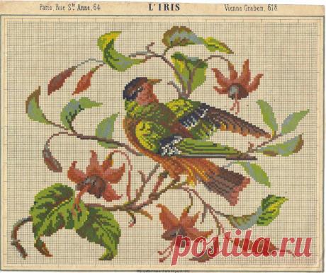 Несколько старинных схем для вышивки крестом