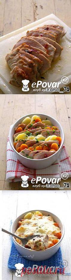 Морковно-картофельный гратин со свининой — Рецепт приготовления с фото — Горячие блюда, Блюда из мяса