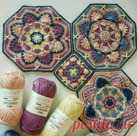 Красивый мотив крючком — Сделай сам, идеи для творчества - DIY Ideas