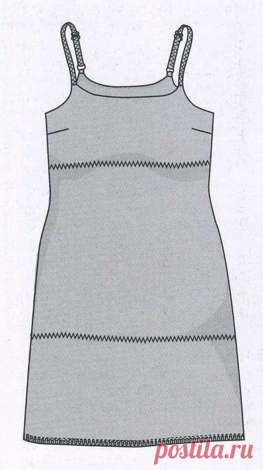 Шитьё. Полезные заметки. Выкройки
Сарафан на бретелях