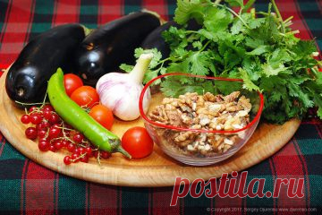 Пхали из баклажанов - запеченные баклажаны с орехами и зеленью