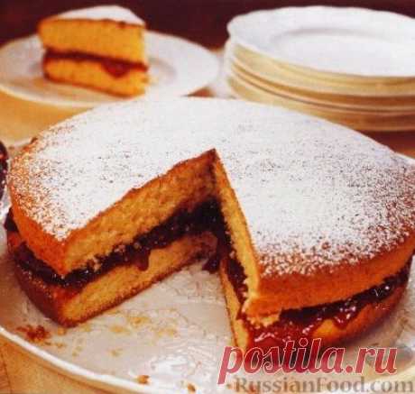 Рецепт: Быстрый пирог с джемом на RussianFood.com