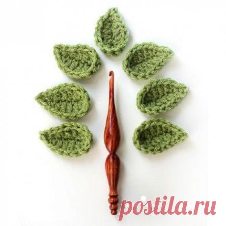 Листья крючком. Мастер-классы