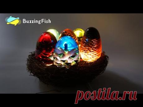 🏮 Хорошая лампа из смолы и сосновых шишек🏮
