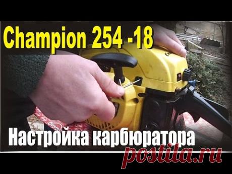 Регулировка карбюратора Бензопилы