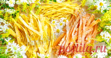 Домашняя лапша без яиц Как приготовить вкусную разноцветную лапшу дома!
