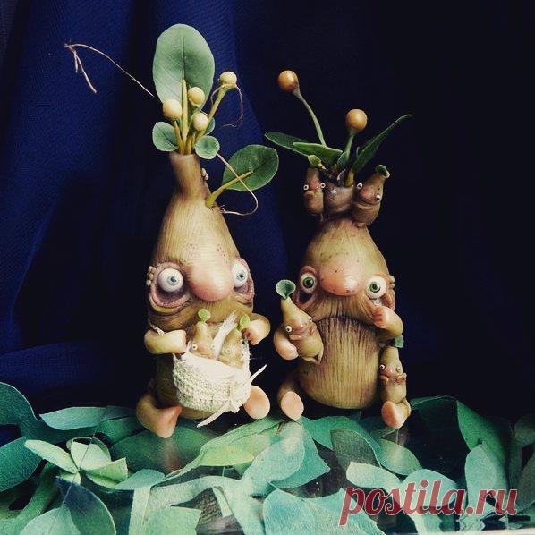 Баба-ягодка опять))
#мандрагора #корень #полимернаяглина #цернит#лепка#катринлукашук