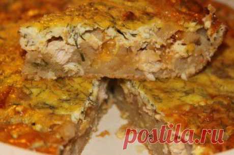 Быстрый мясной пирог.