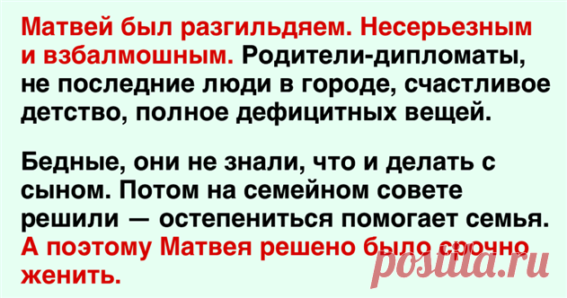 Деревенская жена. Матвей был бездельником и разгильдяем, вот родители-дипломаты и решили его срочно остепенить… | Люблю Себя