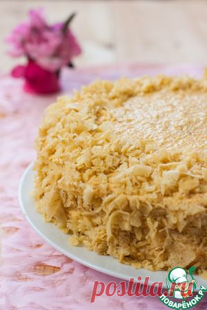 Закусочный "Наполеон" с нежным креветочным муссом - кулинарный рецепт