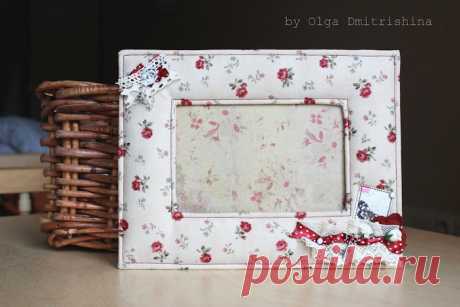 Текстильная фоторамка — Сделай сам, идеи для творчества - DIY Ideas