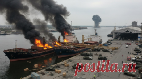 Минобороны: ВС России поразили два судна с военными грузами в порту Одесса. Российские военные поразили два судна с грузами военного назначения в порту Одессы. Об этом сообщили в Минобороны России. Читать далее