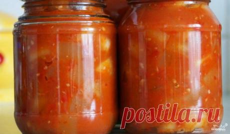 Кабачки, жареные в томате, на зиму - пошаговый кулинарный рецепт на Повар.ру