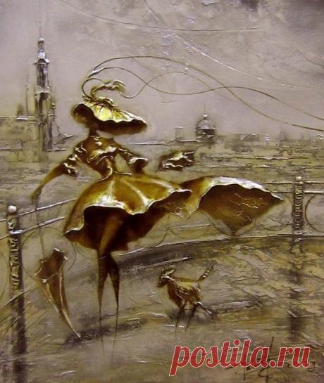 Любимому городу...Российский художник Дмитрий Балахонов