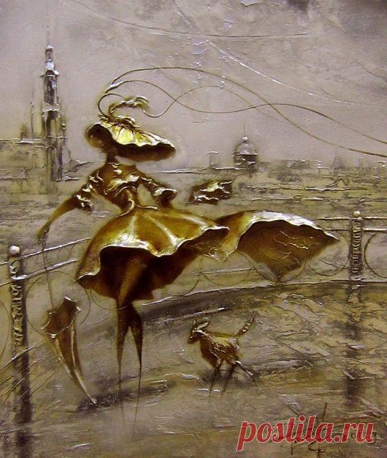 Любимому городу...Российский художник Дмитрий Балахонов