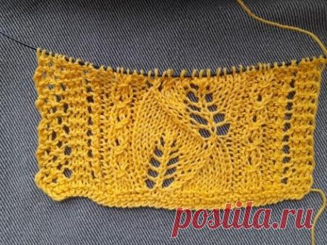 Ажурная кайма спицами. Видео МК | Вязание спицами для начинающих