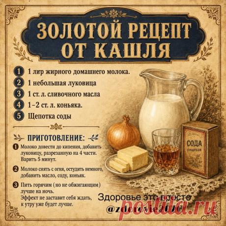 Золотой рецепт от кашля