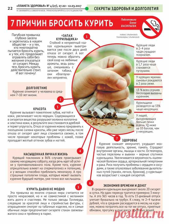 7 причин бросить курить