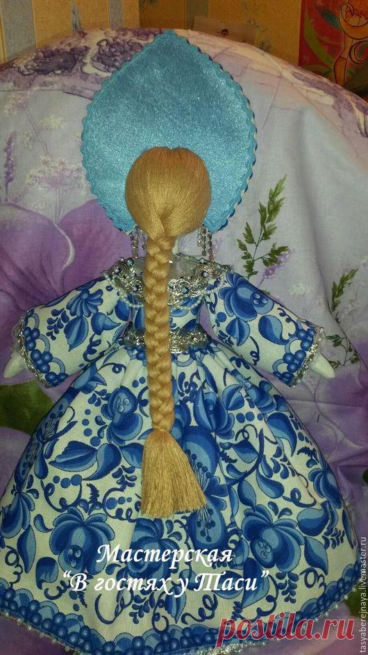 Купить Кукла Тася - кукла, интерьер, русская красавица, шёлк, бязь, лён, ситец