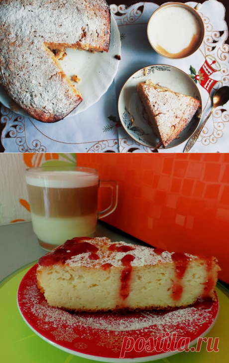 Манник с яблоками без муки / Простые рецепты