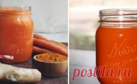 Этот имбирно-морковный сок с куркумой может навсегда заменить таблетки!