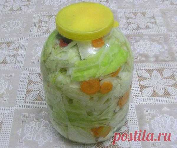 Маринованная капустка едим через сутки — Домашняя кулинария