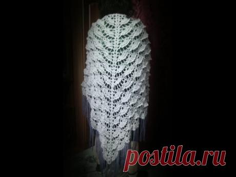 Шаль "Русалочка". Мастер класс полностью.