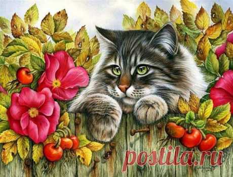 Коты / Декупаж / Картинки для декупажа
