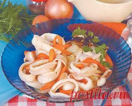 Кальмары с морковью и луком. » Кулинарные рецепты