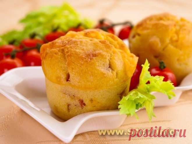 Маффины с сыром и ветчиной