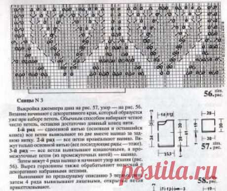 Красивый узор на лёгком блузоне: