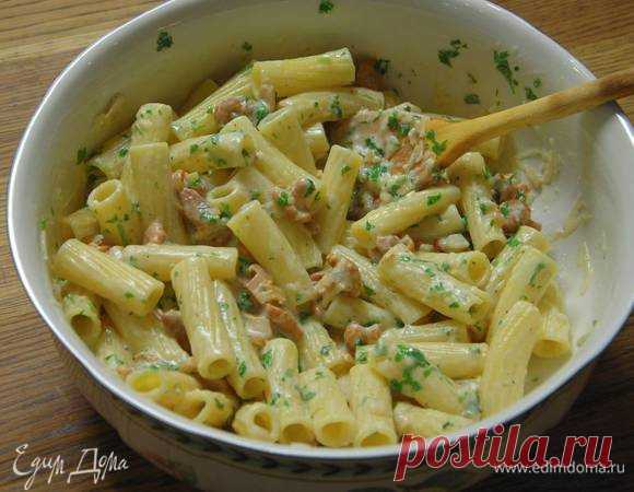 Макароны с лисичками и сметаной рецепт 👌 с фото пошаговый | Едим Дома кулинарные рецепты от Юлии Высоцкой