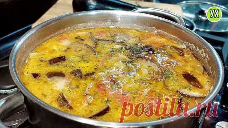 Моя ХИТРОСТЬ с баклажанами - как приготовить вкусный СУП, от которого вся семья в восторге Вкусный, сытный и необычный на вкус суп. Попробуйте приготовить!Рецепт на 3 л. кастрюлю :2 куриных ножки~ 500 гр. картофеля1 луковица1 морковь1 сладкий перец...