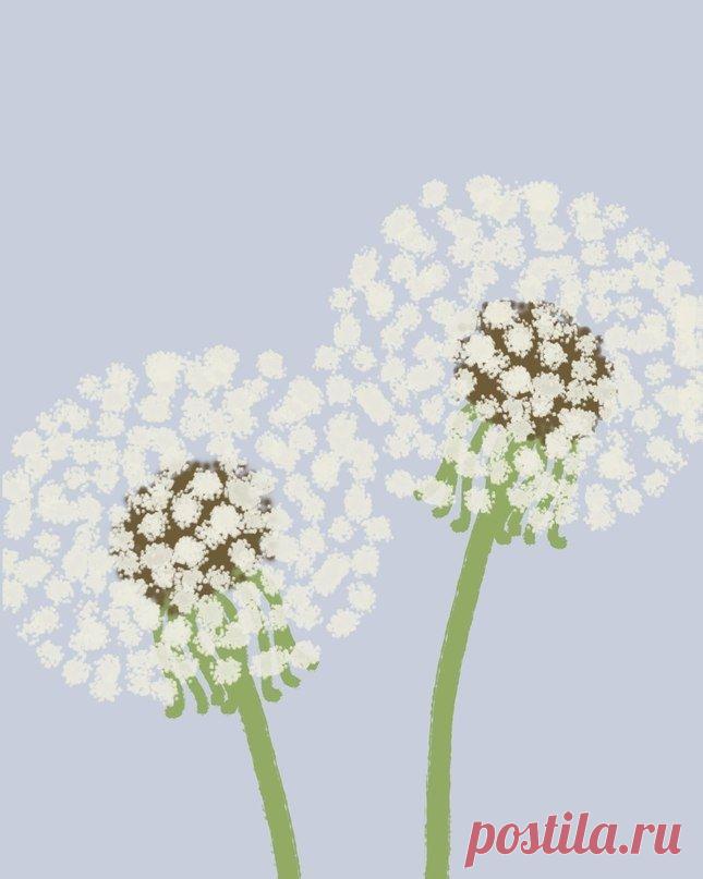 Рисуем одуванчик