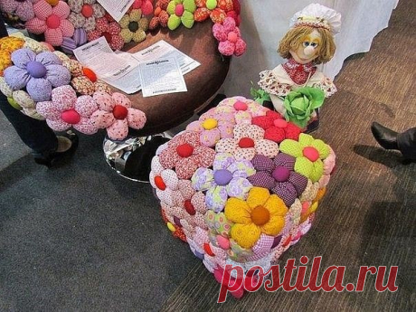 Мягкие цветочки для украшения дома