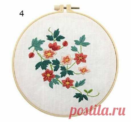 Hand Embroidery Botanical Needlepoint Kit DIY Craft Kit | Etsy