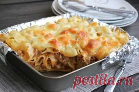 Лазанья из макарон