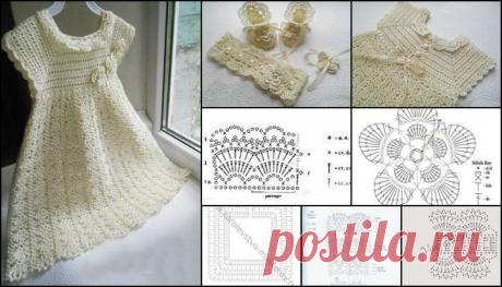 Tığ İşi Örgü Çocuk Elbise Yapımı