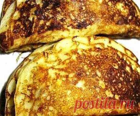 Вкусные чебуреки из блинов.
