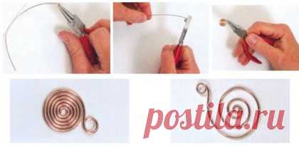 Приемы плетения из проволоки..