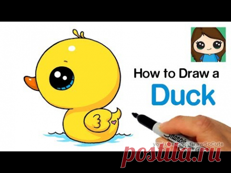 How to Draw a Duck Super Easy and Cute
