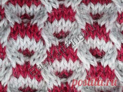 Красивый двухцветный узор (видео)