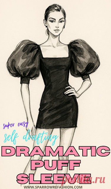 Puff Sleeve Pattern Making: Easy Step-by-Step Guide 2 - Sparrow Refashion: A Blog for Sewing Lovers and DIY Enthusiasts