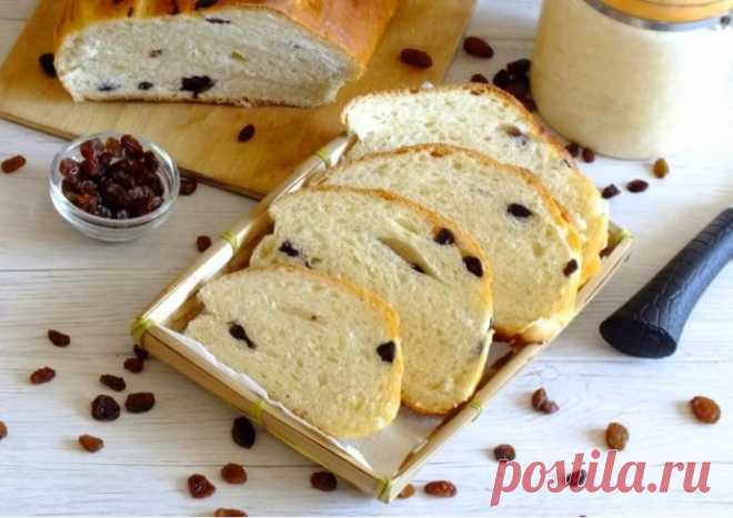 ​Батон с изюмом Ингредиенты:
Дрожжи прессованные — 13 гМолоко — 250 млСахар — 4 ст. л. Соль — 1 щепотка Масло растительное — 4 ст. л. Изюм — 50 г Мука пшеничная — 450–500 гПриготовление:1. В теплом молоке растворите дрожжи и сахар. Оставьте...